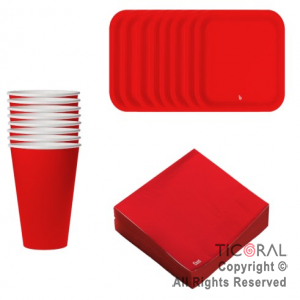 KIT DESCARTABLE POLIPAPEL ROJO X 1